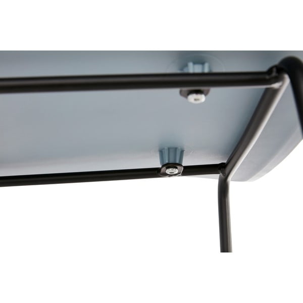Mėlyna baro kėdė juodomis kojomis Kokoon Slade, sėdynės aukštis 76 cm-image-1