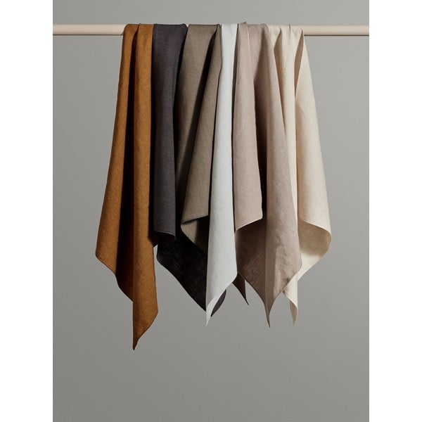 Šviesiai pilka lininė staltiesė Blomus, 140 x 220 cm-image-3