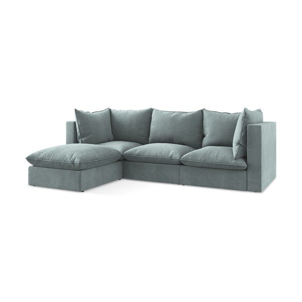 Mėlynos spalvos kampinė sofa (su kairiuoju kampu/su gultu) Manao – Makamii-image-3