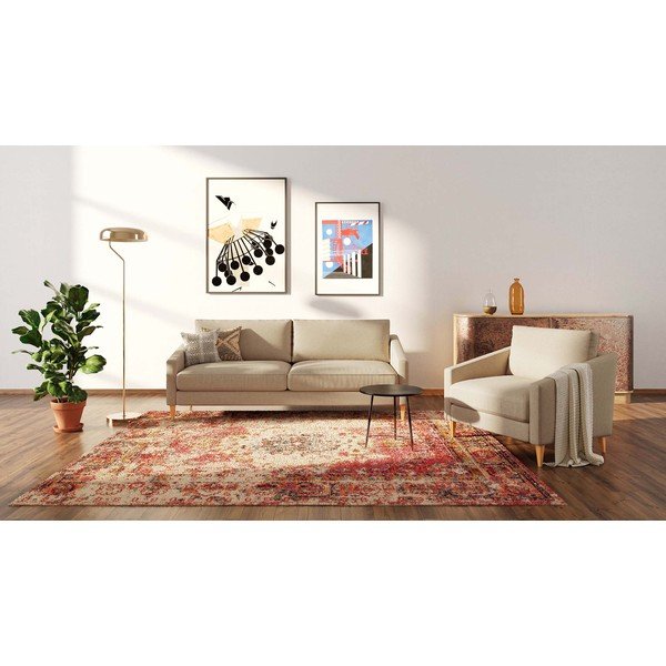 Sofa smėlio spalvos 200 cm Karoto – Ame Yens-image-3