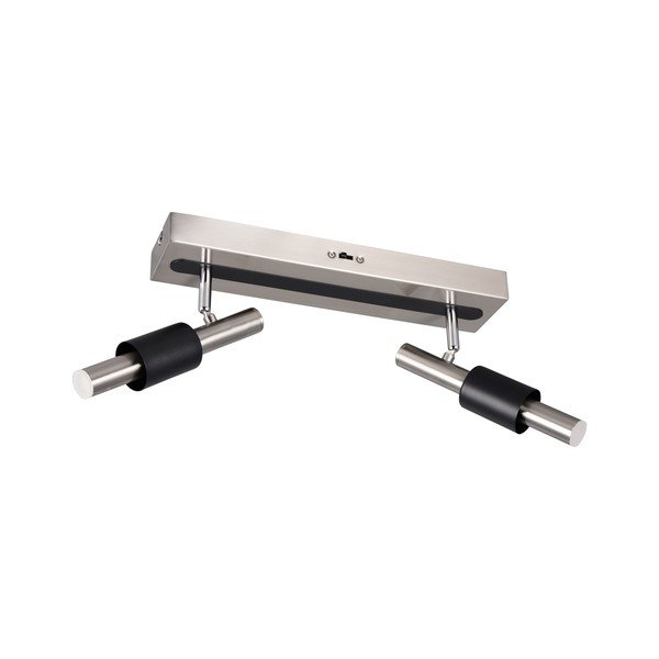 Juodos spalvos/sidabrinės spalvos taškinis šviestuvas LED 20,5x42 cm Ikaris – Trio Select