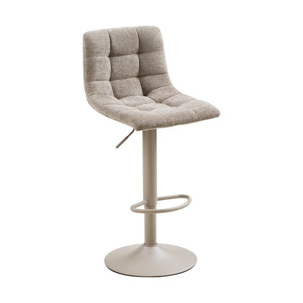 Šviesiai pilkos spalvos iš audinio baro taburėtės reguliuojamo aukščio/su pasukimo funkcija 2 vnt. (sėdynės aukštis 63 cm) Middelfart – House Nordic