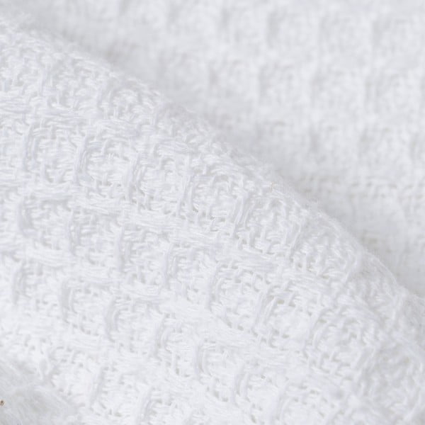 Iš perdirbtos medvilnės lovatiesė baltos spalvos 260x280 cm Honeycomb – Ixia-image-3