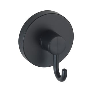2 juodų sieninių kabliukų rinkinys rankšluosčiui Weko Vacuum-Loc® Pavia
