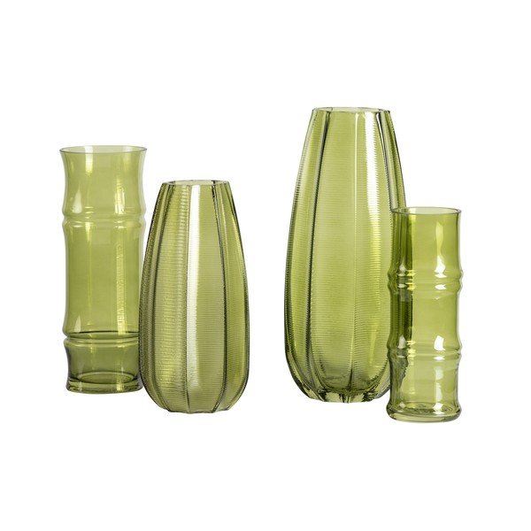 Žalio stiklo vaza WOOOD Kali, aukštis 28 cm-image-2