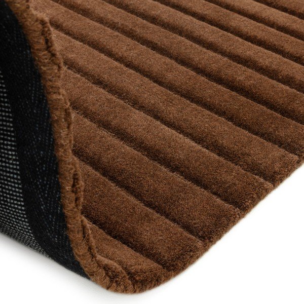 Rankų darbo tamsiai rudos spalvos iš vilnos kilimas 160x230 cm – Asiatic Carpets-image-2
