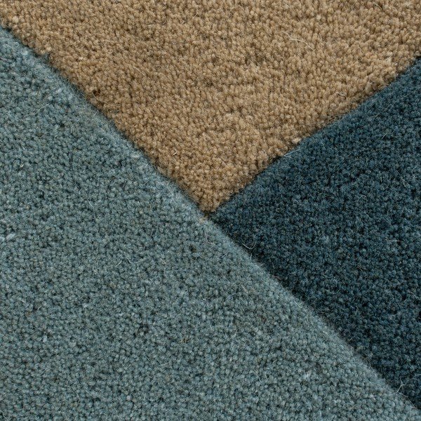 Mėlynai smėlio spalvos vilnonis kilimas 230x160 cm Arlo Harper - Flair Rugs-image-3