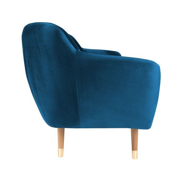 Mėlyna aksominė sofa Mazzini Sofas Benito, 188 cm-image-3