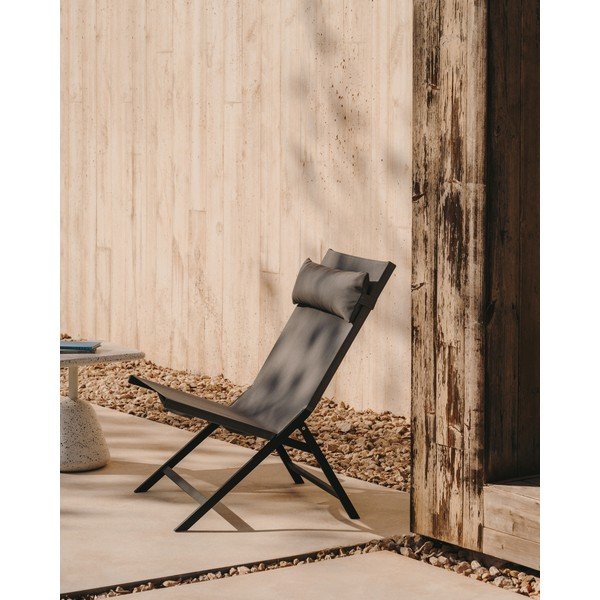 Metalinis sodo krėslas pilkos spalvos Canutells – Kave Home-image-1