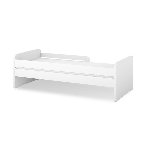Baltos spalvos vaikiška lova su čiužiniu / su lovos grotelėmis 80x200 cm Duuli – ELTAP-image-2