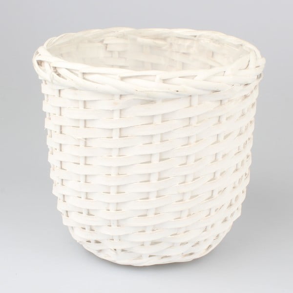 Baltas pintas vazonas "Dakls Puro", 19 cm aukščio
