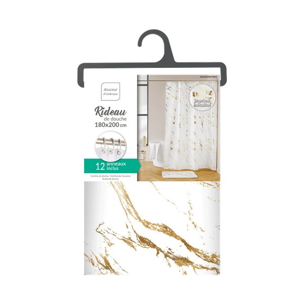 Dušo užuolaida 180x200 cm Aquamarbre – douceur d'intérieur-image-4