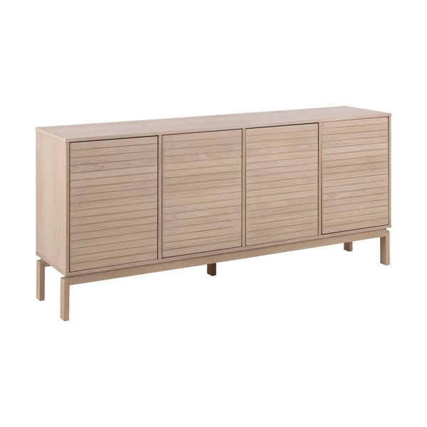 Žema šoninė spintelė natūralios spalvos iš ąžuolo 180x80 cm Linley – Actona-image-2