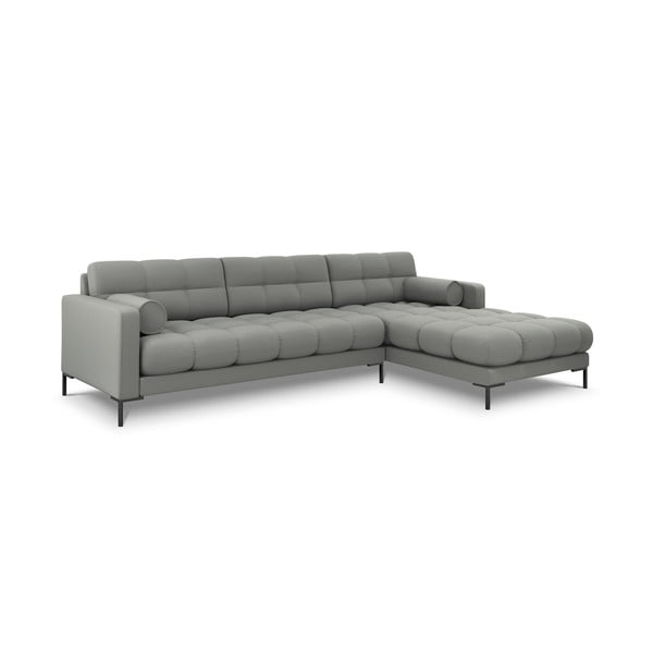 Pilka kampinė sofa Cosmopolitan Design Bali, kampas dešinėje