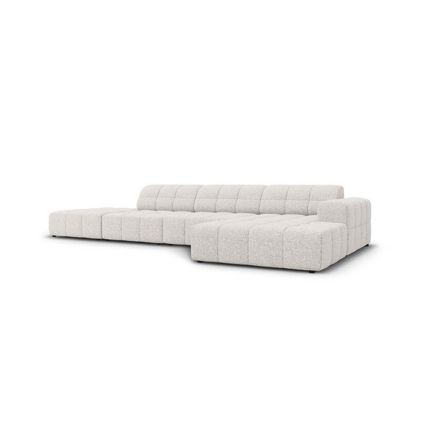 Kampinė sofa šviesiai pilkos spalvos (su dešiniuoju kampu) Chicago – Cosmopolitan Design-image-4