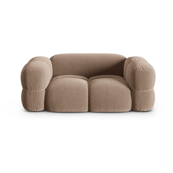 Rudos spalvos iš velveto sofa 180 cm Loretto – Cosmopolitan Design