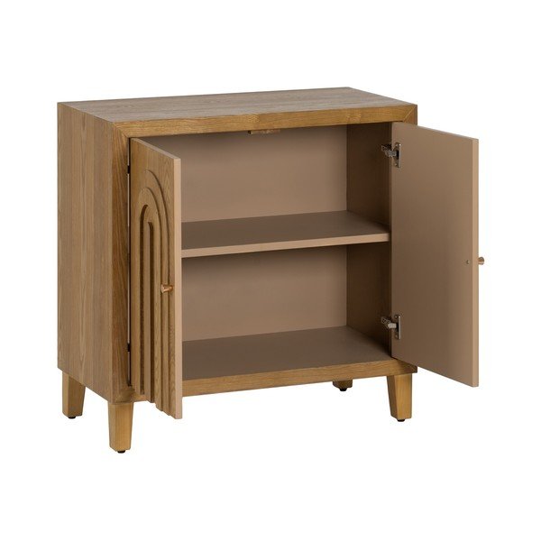 Iš kėnio masyvo spintelė natūralios spalvos 80x80 cm Archo – Ixia-image-2