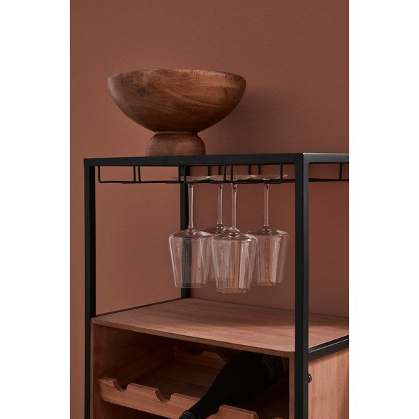 Natūralios spalvos vyno spintelė butelių skaičius 12, 51x91x30 cm Isaac – Yes Everyday-image-1