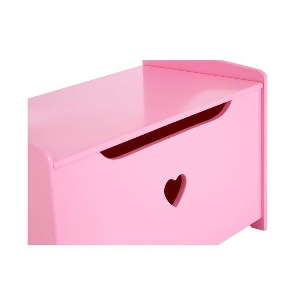 Rožinės spalvos vaikiška komoda su suoliuku 60x62x34 cm Pink Heart – Premier Housewares-image-4