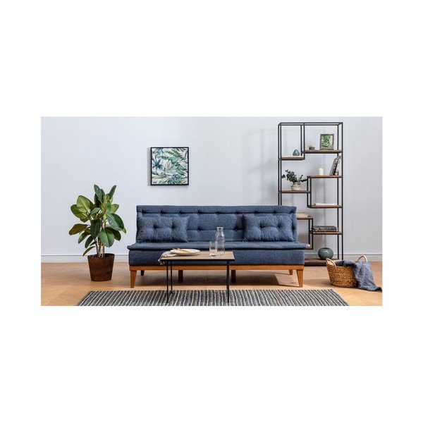 Tamsiai mėlyna sofa lova Aristea-image-1