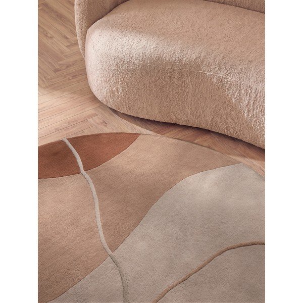 Pilkai rožinės spalvos iš vilnos apvalios formos kilimas ø 200 cm Arteo – Villeroy&Boch-image-3