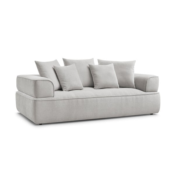 Šviesiai pilkos spalvos iš šenilinio audinio sofa 237 cm Whesley – Bobochic Paris-image-3