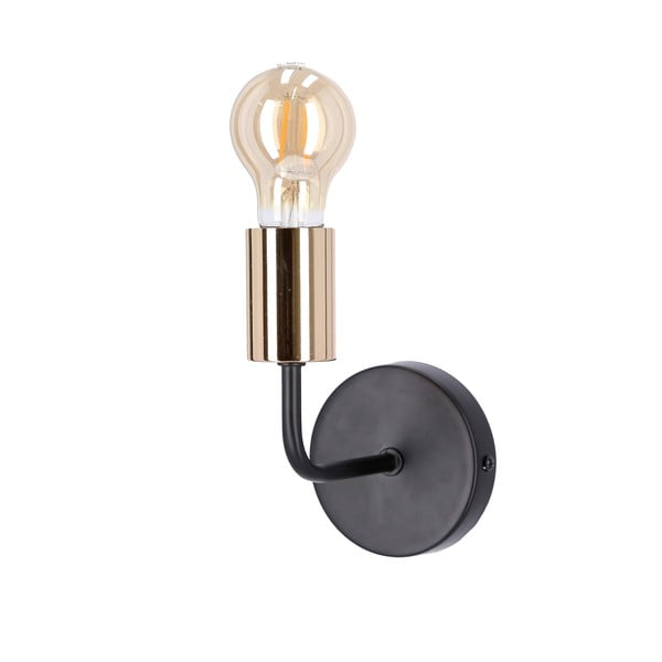 Sieninė lempa juodos spalvos/vario spalvos Spill – Candellux Lighting-image-2