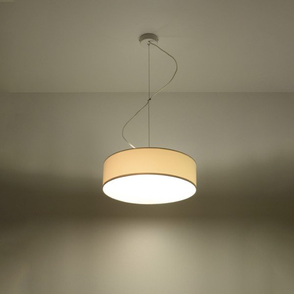 Kabantis šviestuvas baltos spalvos ø 35 cm Atis – Sollux