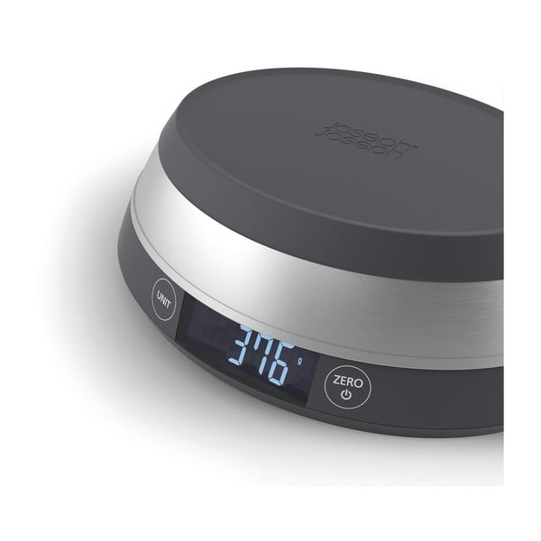 Pilkos skaitmeninės virtuvės svarstyklės Joseph Joseph Switch-image-3