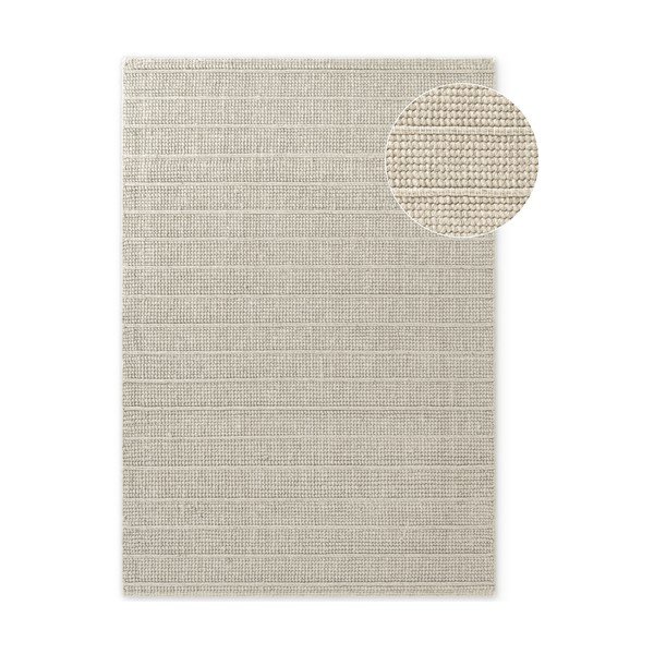 Rankų darbo kreminės spalvos iš vilnos kilimas 80x150 cm Camden Parker – Ted Baker