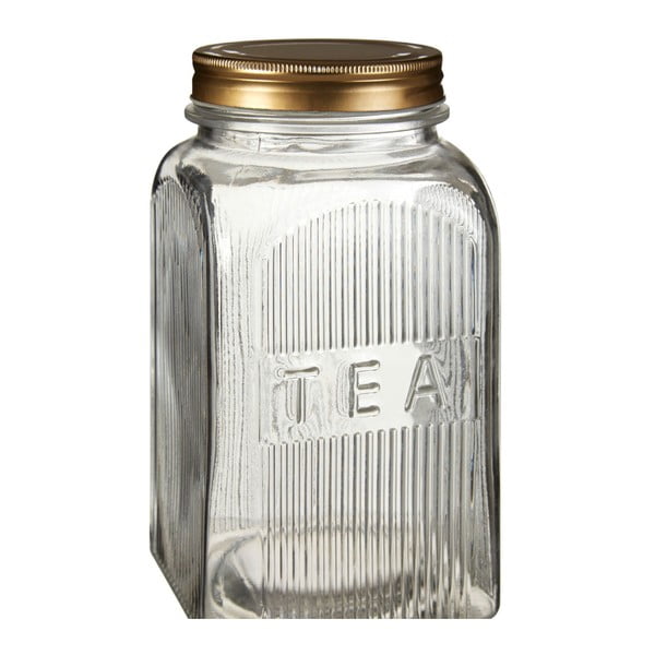 Cukraus, kavos ir arbatos indelių rinkinys su aukso detalėmis Premier Housewares Embossed-image-2