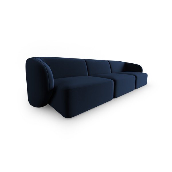 Mėlynos spalvos iš velveto sofa 266 cm Paolo – Milo Casa-image-2