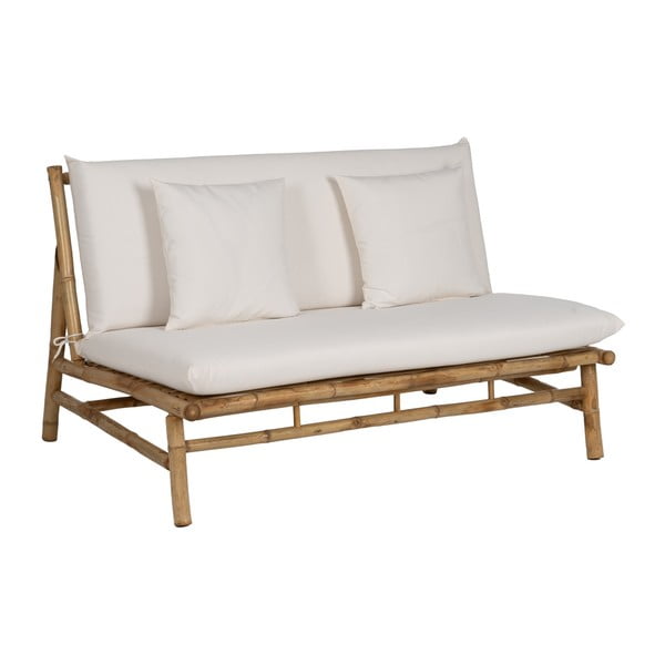 Baltos spalvos sofa 135 cm Bamboo – Ixia-image-2