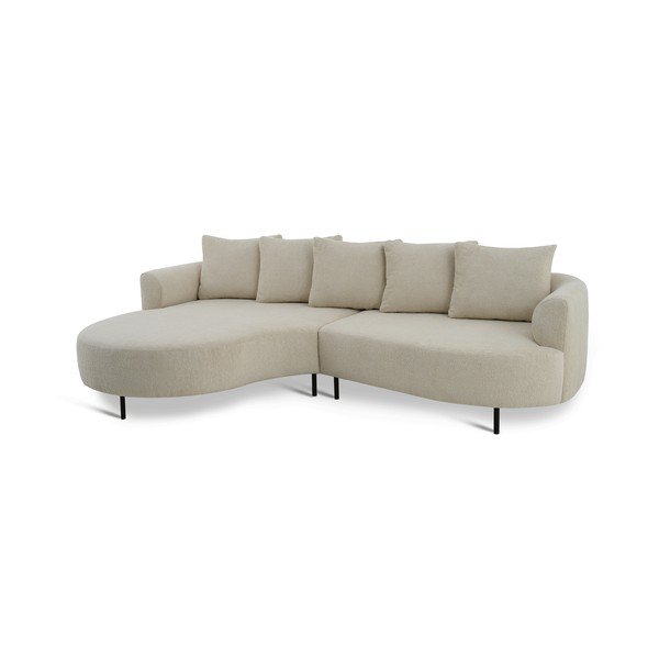 Kampinė sofa smėlio spalvos (su kairiuoju kampu) Vitoria – Scandic-image-3