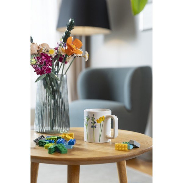 Baltos spalvos keraminis vaikiškas puodelis 300 ml Meadow Flowers – LEGO®-image-2