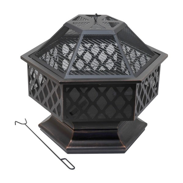 Lauko židinys ir krosnis Hexagon – Cattara-image-2