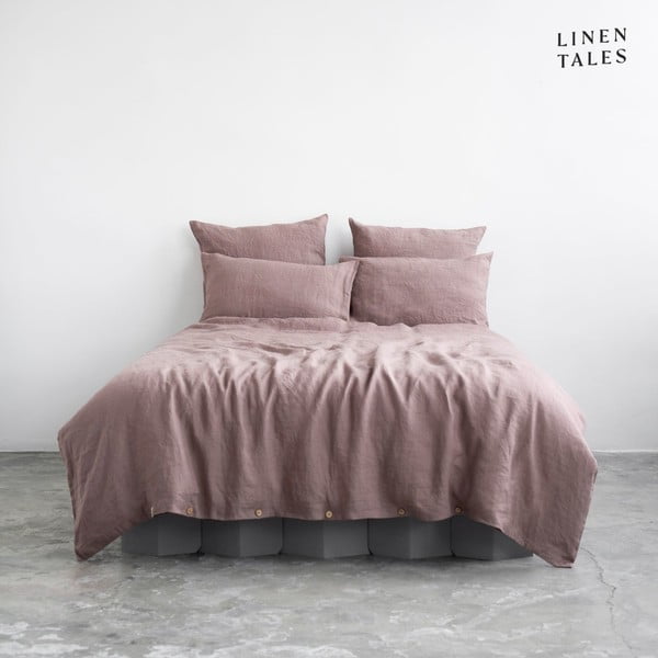 Rožinės spalvos patalynė Viengulė lova 135x200 cm - Linen Tales