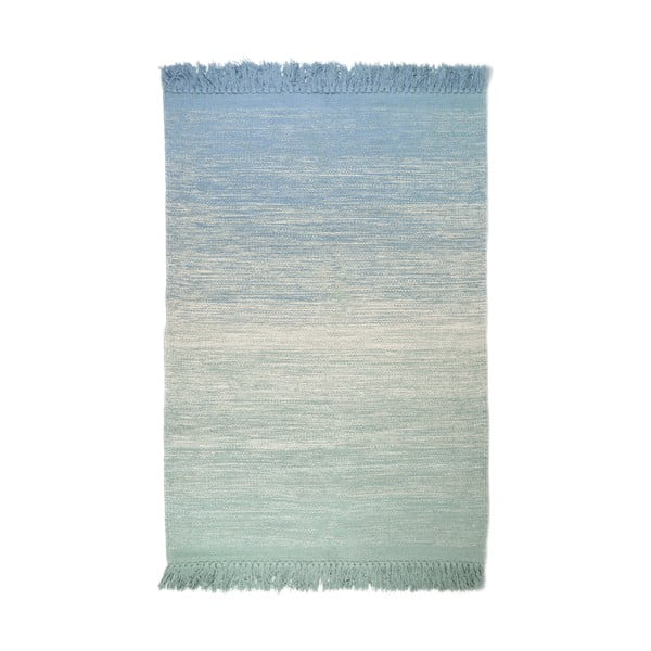 Žaliai mėlynas plaunamas kilimas 100x150 cm Kirthy - Nattiot