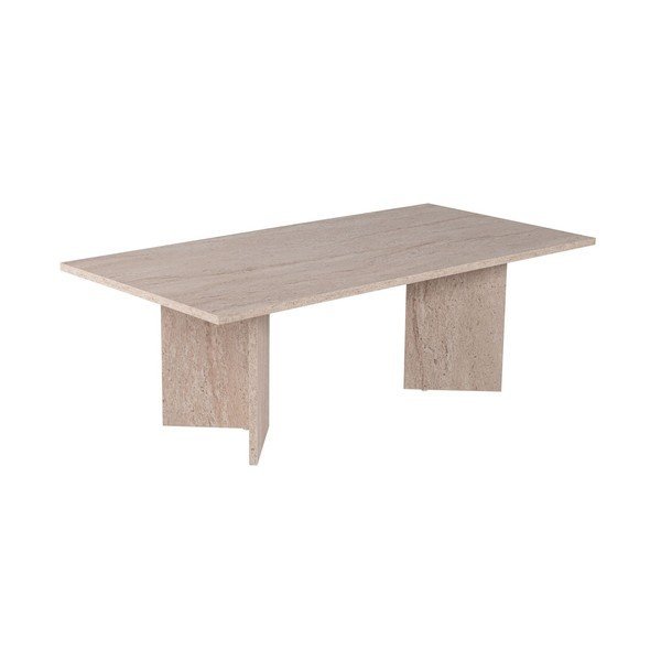 Smėlio spalvos pusiau blizgus kavos staliukas 60x119 cm Sabin – Kalune Design