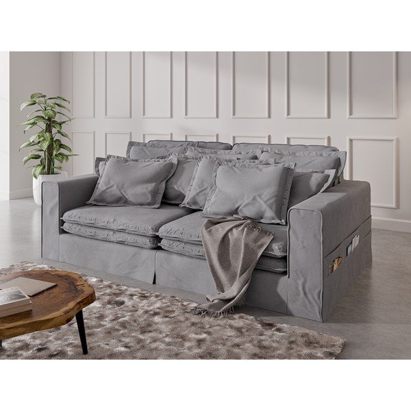 Šviesiai pilkos spalvos sofa 236 cm Nora – Ropez-image-3