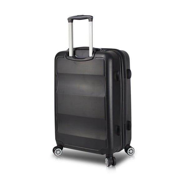 Juodas kelioninis lagaminas ant ratukų su USB prievadu My Valice COLORS LASSO Pilot lagaminas