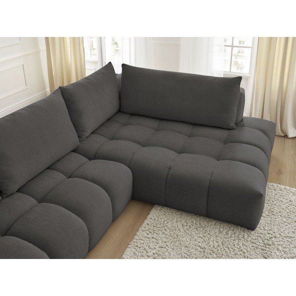 Kampinė sofa tamsiai pilkos spalvos (su dešiniuoju kampu) Everest – Bobochic Paris-image-4