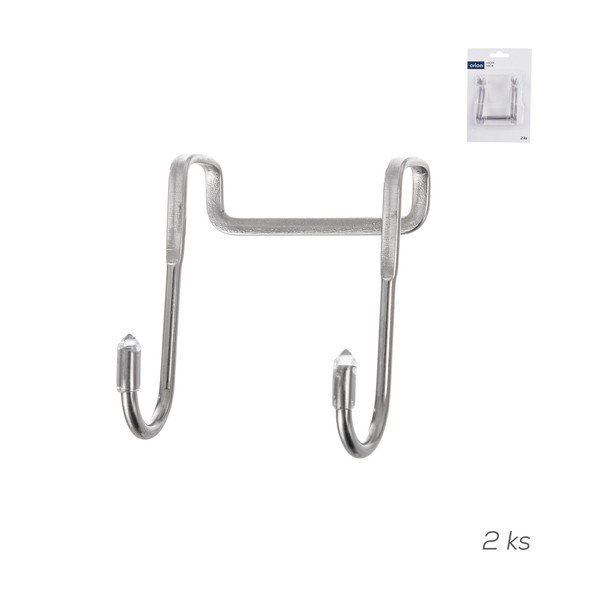 Pakabinami sidabrinės spalvos iš nerūdijančio plieno kabliai 2 vnt. – Orion-image-4