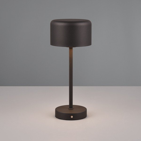 Stalinis šviestuvas matinės juodos spalvos LED su pritemdymo funkcija (aukštis 30 cm) Jeff – Reality-image-1
