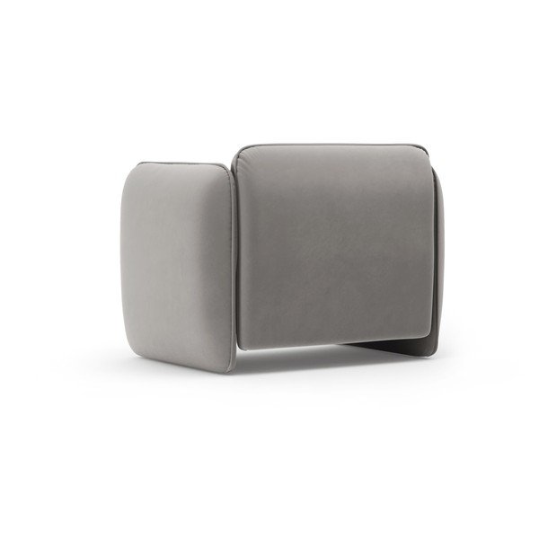 Tamsiai pilkos spalvos krėslas iš velveto Georgia – Micadoni -image-3