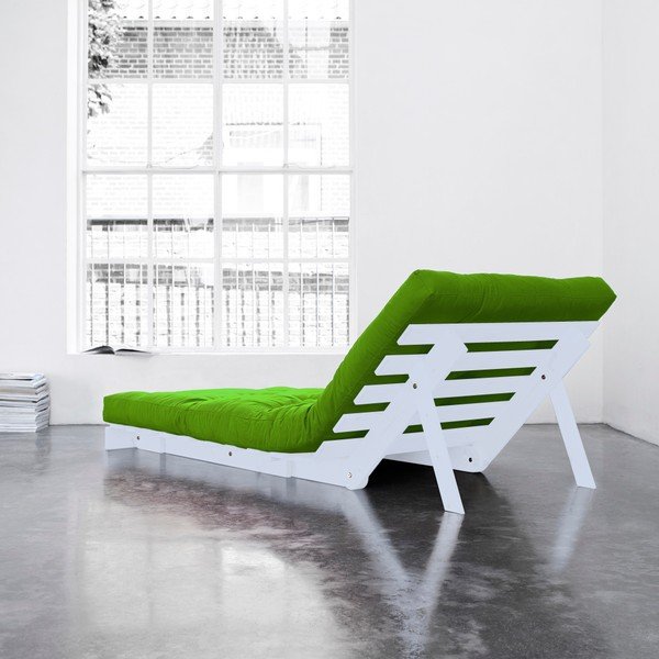 Kintamas fotelis "Karup Roots White/Lime-image-1