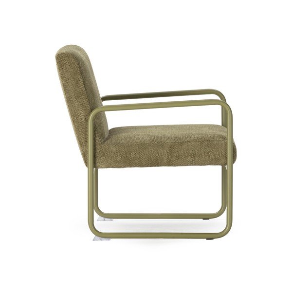 Žalios spalvos iš šenilinio audinio krėslas Vince – MOME-image-3