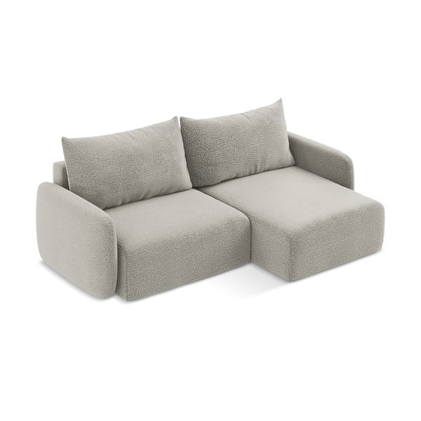 Šviesiai pilkos spalvos sulankstoma/su sandėliavimo vieta kampinė sofa (su dešiniuoju kampu) Kalena – Makamii-image-4