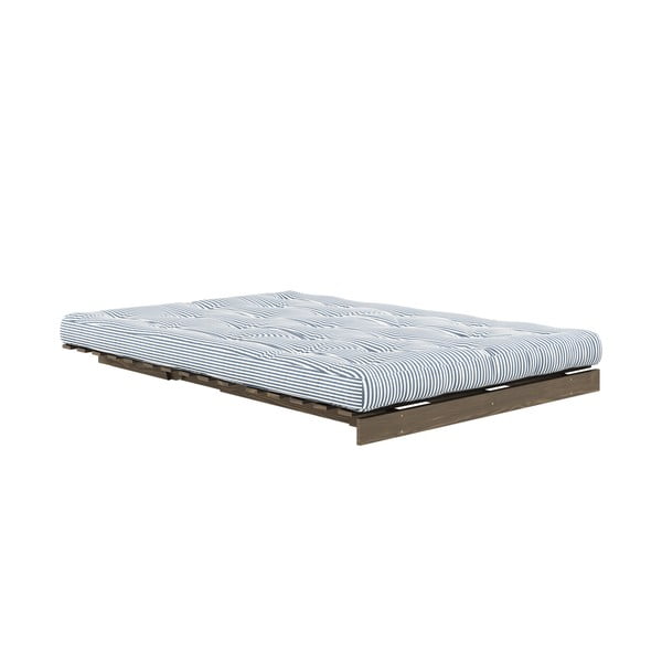Balta/šviesiai mėlyna sofa-lova 140 cm Roots - Karup Design-image-4