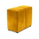 Geltonos spalvos aksominis modulinės sofos porankis Rome Velvet - Cosmopolitan Design